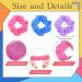 Yunlly 80s Neon Scrunchies - 96 Pcs Hair Ties for Women | 6 Colors - Buy Online on GoSupps.com