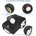 Premium Portable Shoe Bag for Golf & Soccer | 3 Zipper Design | Unisex Sports Footwear Organizer (Black) - Buy Online on GoSupps.com
