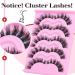 Goddvenus Wispy Cluster Lashes D Curl Individual Eyelashes Natural Paired Lash Clusters Fluffy Lashes Individual Cluster Individual Lashes DIY Lash Extensions for Beginners - Buy Online on GoSupps.com