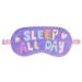 iscream Fun and Colorful Satin-Lined Silky Fleece Sleep Mask for Girls - Sleep All Day