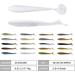 RUNCL Swimbaits Paddle Tail Soft Plastic Bass Lure Baits - 20pcs, 4in White Pearl - ProBite Swimmer for Saltwater/Freshwater Fishing - Buy Online on GoSupps.com