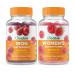 Lifeable Iron with Vitamin C + Women's Multivitamin Gummies Bundle - Great Tasting Vitamin Supplement Gluten Free GMO Free Chewable Gummy