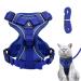 Adjustable cat dishes breakout cat dishes with line set software for cat breasts for cats kitten dogs puppies (deep blue -l) l deep blue