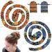 Spiral Lock Hair Tie Set - Colorful Dreadlock Bands for Women Men with Thick Curly Hair - Buy Online on GoSupps.com