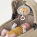 Taf Toys Soothing Musical Pulldown Toy with Multi-Textures & Wooden Teether - Harry Musical Lion for Cribs, Strollers, and Car Seats - Develop Baby's Senses and Cognitive Skills - Buy Online on GoSupps.com