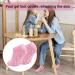 Moisturizing Gel Socks - 2 Pairs with Vitamin Infusion for Dry Skin Repair | Black & Pink Spa Socks - Buy Online on GoSupps.com