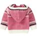NorthEdge Baby Hooded Cardigan Sweater - Pink, 6-12 Months - Buy Online on GoSupps.com
