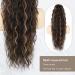PORSMEER 28 Black Mixed Blonde Ponytail Extension - Long Beach Wave Synthetic Hairpiece for Women - Buy Online on GoSupps.com