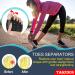 Toe Spacers (6 PCS Black) - Soft & Breathable Toe Separators for Bunions Hammer Toes Metatarsalgia & More | International Shipping - Buy Online on GoSupps.com