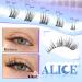 ALICE Self Adhesive Lash Clusters - Natural Reusable Eyelashes | No Glue Needed | 132pcs C Curl Press-On Lashes with Tweezers - DIY Lash Extensions - Buy Online on GoSupps.com