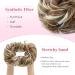 Tess Hair Part with Rubber Band - 55g Honey Blonde & White Blonde Synthetic Hair Extensions for Large Buns | Women's Hair Tie - Buy Online on GoSupps.com