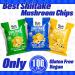 Shiitake Mushroom Chips - (6 pack) Vegan prawn crackers Less than 100 calories Gluten Free mushroom snack. Sea Salt flavour. - Buy Online on GoSupps.com