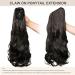 Dcbaboo Ponytail Extension Curly 18inch Claw Clip in Ponytail Hair Extensions Long Wavy Synthetic Pony tails Natural Wave One Piece Hairpiece Fake Ponytail for Women Dark Brown 18 inch 140g Dark Brown - Buy Online on GoSupps.com