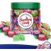 Broadway Candy Sweets Jar 450g - Dubble Bubble 3 Flavour Twist Bubble Gum Jar - Flavourful Bubble Gum Chewing Gum Bulk - Easy to Blow Bubbles - Approximately 60 Pieces - Buy Online on GoSupps.com