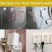 Buy Lianchen 8-Piece Self-Adhesive Bathroom Razor Holder - No Drilling Wall-Mounted Double Hooks for Home & Kitchen (White) - Buy Online on GoSupps.com