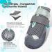 Sezlinver Non-Slip Dog Shoes - Adjustable Paw Protection Reflective Ligaments Washable & Breathable for Small Medium & Large Dogs - 4-Pack in Gray - Buy Online on GoSupps.com