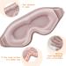 WLLHYF Silk Sleep Mask - 3D Stereo Deep Sleep Eye Mask | Adjustable & Comfortable | Cute Block Out Light Eye Cover for Men and Women - Buy Online on GoSupps.com