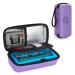 Damero Insulin Cooler Travel Case, Insulin Pen Case Medical Cooler Bag Protector with Ice Pack for Diabetics and Other Supplies, Purple