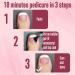 NOVO OVO Soft Gel Toe Nail Tips - Berry Pink French Extensions | 360Pcs False Nails Set with Primer & Base Coat | DIY Full Cover Matte Toenails - 15 Sizes - Buy Online on GoSupps.com