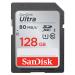 SanDisk Ultra 128GB SDXC UHS-I Memory Card up to 80MB/s (SDSDUNC-128G-GN6IN), Black 128GB Card