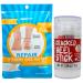 Cracked Heel Repair Balm Stick & Moisturizing Socks Foot Mask for Dry Cracked Feet Treatment - Foot Care Kit  Foot Moisturizer  Hydrating Foot Mask  Callused Feet Foot Repair   Pedicure Foot Spa Results Leaving Feet Baby...