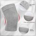 Buy Geyoga Knee Warmers - 4 Pairs Compression Sleeves for Men & Women | Winter Cycling & Ski Support - White Black Nude Gray - Buy Online on GoSupps.com