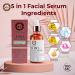 5in1 facial serum antiaging facial serum with vitamin C hyaluronic acid vitamin E brightening serum for dark spots even skin tone eye area fine lines and wrinkles 30 ml - Buy Online on GoSupps.com