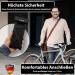 Kohlburg 110cm Folding Bike Lock - High Security Bicycle Lock with Bracket & 3 Keys | Durable & Reliable Bike Castle - Buy Online on GoSupps.com