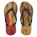 Mnsruu Vintage Rose Music Note Flip Flops for Home Hotel Spa Bedroom Travel XL