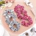 20 Pieces Girls Dance Hair Scrunchies - Ballet Pattern White Pink Hair Ties for Gymnastics & Dance Accessories - Buy Online on GoSupps.com