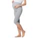 Be Mammy Womans 3/4 Maternity Leggings Tights BE20-229 XXL Melange