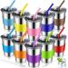 Eccliy 10-Piece Kids Cups Set with Straws and Lids | Stainless Steel Straw Sippy Cup | Spill-Proof Toddler Tumbler | 11.8 oz Metal Drinking Glasses for Children and Adults - Buy Online on GoSupps.com