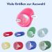 Ponik's Hair Roller Curlers Set - Self-Adhering 12 Pieces 25mm Pink Curly Curls Hair Scooters for DIY Styles - Buy Online on GoSupps.com