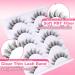 Natural Wispy False Lashes | 5 Pairs Short Faux Mink C Curl Eyelashes - Newcally Lashes - Buy Online on GoSupps.com