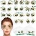 117 Pcs St. Patrick's Day Glitter Face Tattoos Green Face Jewelry Tattoos Temporary Face Jewelry Three Leaf Glitter Shamrock Clover Face Stickers for St. Patrick's Day Party Accessory  33 Sheets