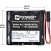 Synergy Digital Door Lock Battery - 6V 2200mAh Alkaline for Best Access Systems 9KZ & VPD-BB - Ultra High Capacity - Buy Online on GoSupps.com