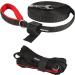 Lampop Dog Training Lead Leash Heavy Duty Strong Nylon Long Line Lead with Soft Padded Handle for Large Medium and Small Dogs Training Running Tracking Camping or Backyard (L15m/50ft Black) L: 15M/50FT Black - Buy Online on GoSupps.com