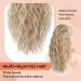 PORSMEER Ponytail Extension Claw Clip Ponytail Hair Extensions Blonde highlights Natural Looking Long Curly Wavy Multi Layered Fluffy Synthetic Hairpiece for Women Girls Daily Wear or Party 18inch Ash Blonde with Highlights - Buy Online on GoSupps.com