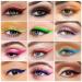 12PCS UV Coloured Eyeliner Set - Professional Eye Makeup in 43 Bright Colors - Waterproof Liquid Colored Eyeliner & Eye Shadow Pencil for Women - Buy Online on GoSupps.com