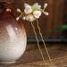 DYIstore 2 PACK Pearl Flower Hair Stick - Vintage Chinese Hair Chopsticks for Women - Buy Online on GoSupps.com