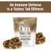 Om Turkey Tail Mushroom Superfood Powder - 100 Servings, Immune Support & Gut Health Supplement - 7.05oz - Buy Online on GoSupps.com