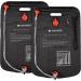 Navaris 5 Gallon Solar Shower Bag - 2X Solar Heating Camping Shower with Head, Hose, and Tap - Ideal for Traveling, Hiking, Backpacking - Buy Online on GoSupps.com