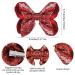 WLLHYF 2 PCS 5Inch Sequin Hair Bows Clips - Large Alligator Hair Barrettes for Girls, Red - Perfect for Birthday Parties and Gifts - Buy Online on GoSupps.com