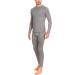 Little Donkey Andy Men's Thermal Underwear Set - Gray X-Large - Wicking Active Long Johns Top & Bottom - Buy Online on GoSupps.com