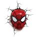 3D Light FX 816733002224 Spiderman Marvel Spider Man Mask 3D Wall Light Plastic Red Red Single