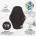 MQUPIN Reusable Women Bandage | 5 Pieces 25cm Bamboo Fiber Panty Liners | Super Absorbent & Washable with Storage Bag | Eco-Friendly Solution - Buy Online on GoSupps.com