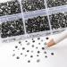 Beadsland 7200PCS Flatback Rhinestones - Clear Round Crystal Nail Gemstones & Wax Pencil Kit (SS3-SS10) - Mixed Sizes Anthracite Black Diamond for Handicrafts - Buy Online on GoSupps.com