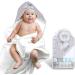 Mother's Choice Giraffe Hooded Towel + 5 Face Cloths Set for Newborns & Kids - Quick Dry Lightweight Fabric - Buy Online on GoSupps.com