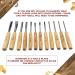 Schaaf Wood Carving Tools Set - 12 Chisels with Canvas Case | CR-V 60 Steel Blades | Woodworking Chisel Set for Beginners & Pros - Buy Online on GoSupps.com