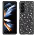 Tivenfezk nadoli glitter shell for samsung galaxy z fold 5 black glossy sparkling bling galvanisian frame ultra -small shockproof back pocket cell phone case protective cover